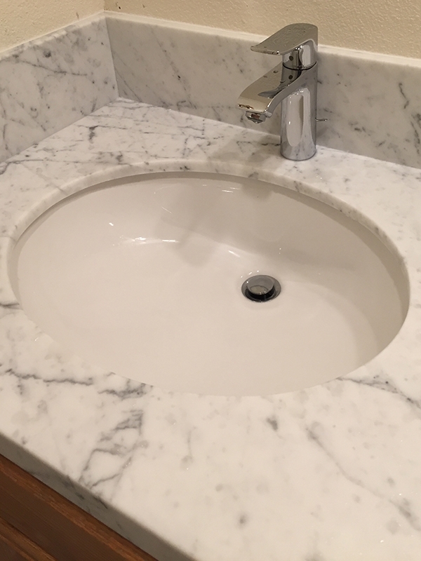 Marble vanity top with undermount sink Marble vanity top with undermount sink